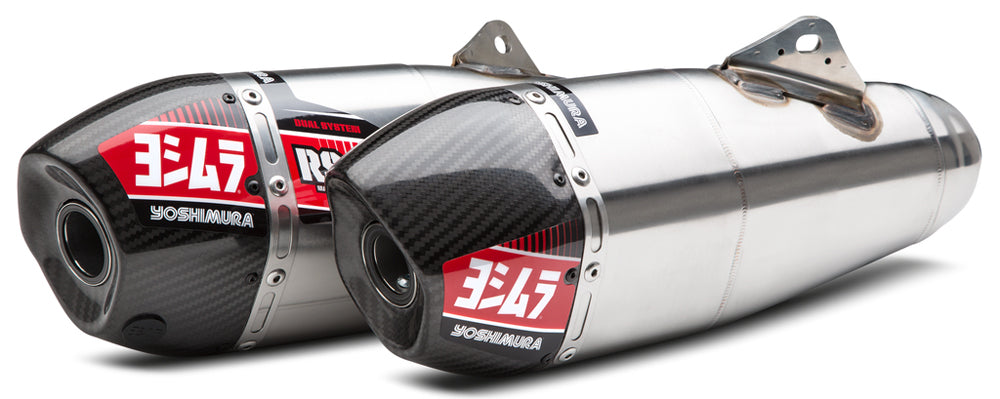 Rs 9 Header/Canister/End Cap Exhaust Dual Slip On Ss Al Cf