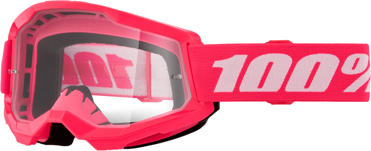 Strata 2 Junior Goggle Pink Clear Lens