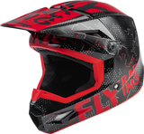 Youth Kinetic Scan Helmet Black/Red Ys