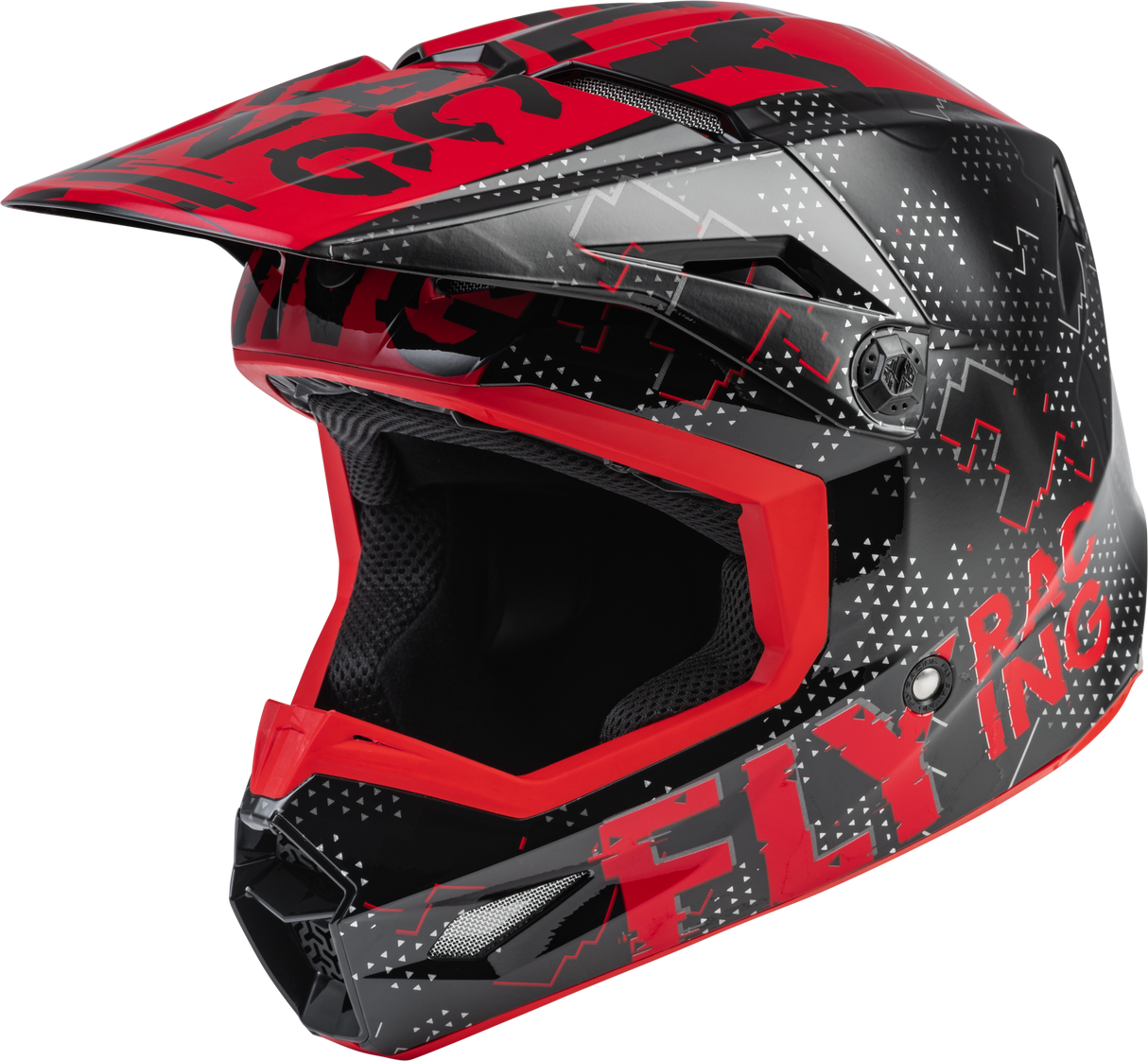 Youth Kinetic Scan Helmet Black/Red Yl