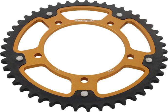 Rear Stealth Sprocket Alu/Stl 47t 520 Gld Hay/Suz/Tri