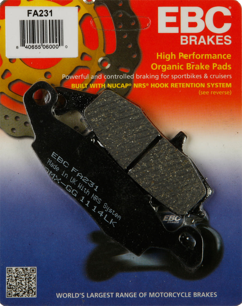 Brake Pads Organic FA231