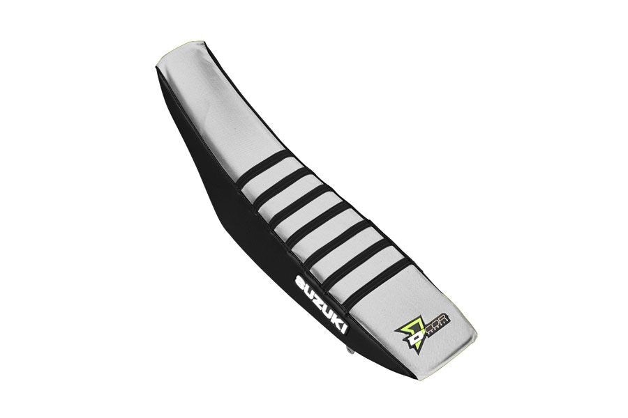 Seat Cover Black/White W/Ribs