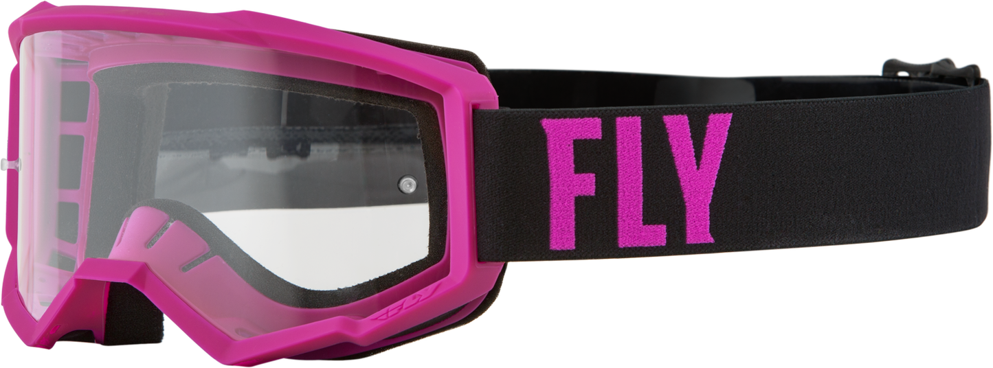 Focus Goggle Pink/Black W/ Clear Lens