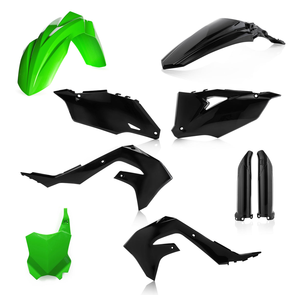 Full Plastic Kit Kaw Green/Black